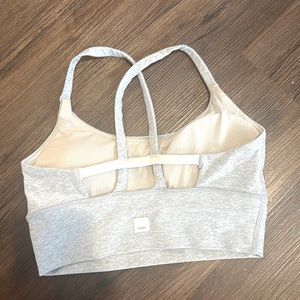 Vuori Mindset Bra.  Heather gray.